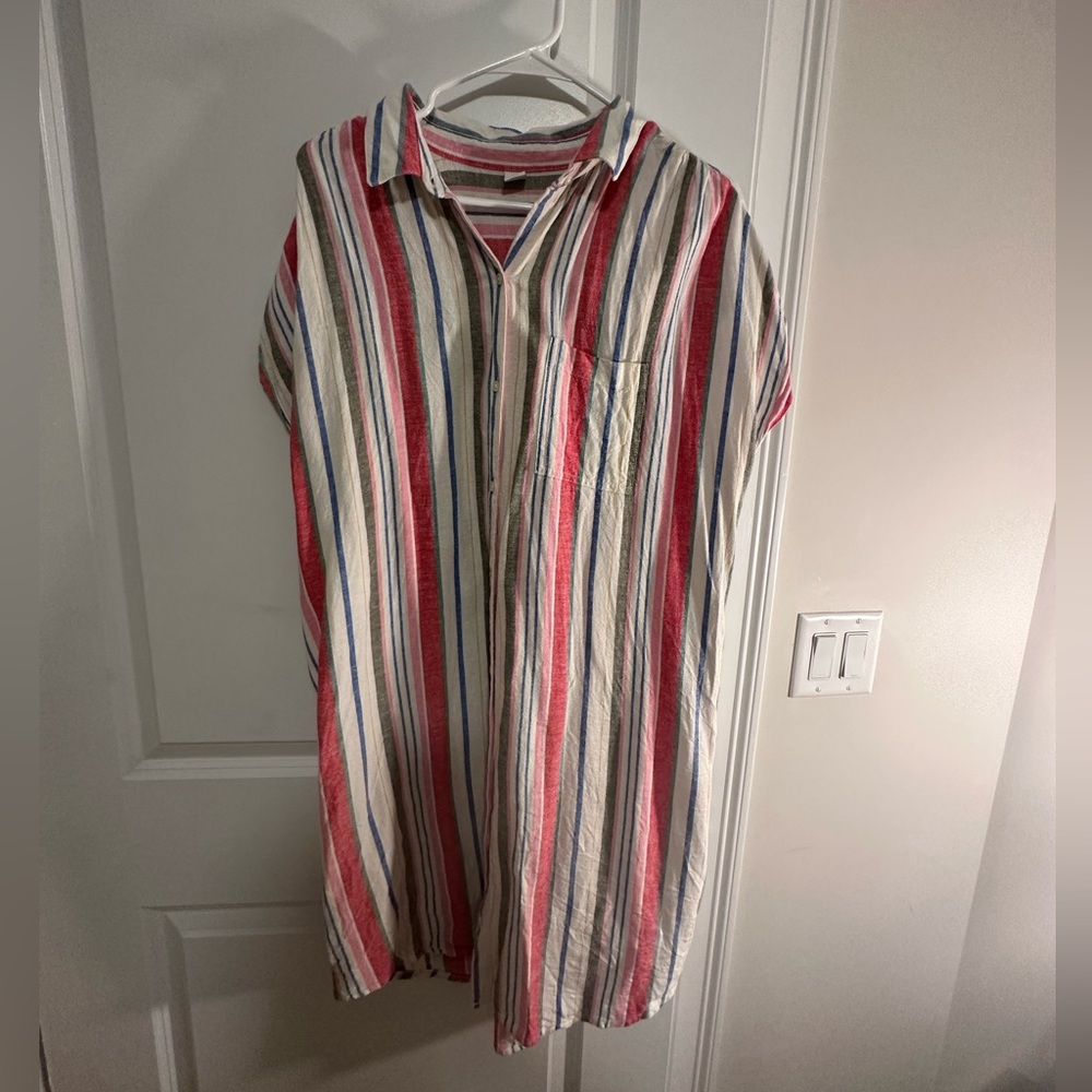 Old Navy linen button up dress